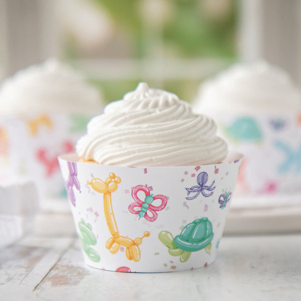 Balloon Animal Cupcake Wrappers - Greengate Images