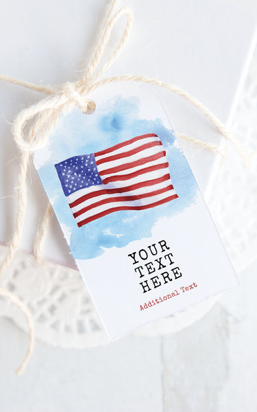 Patriotic/Memorial Day Gift Tag - American Flag