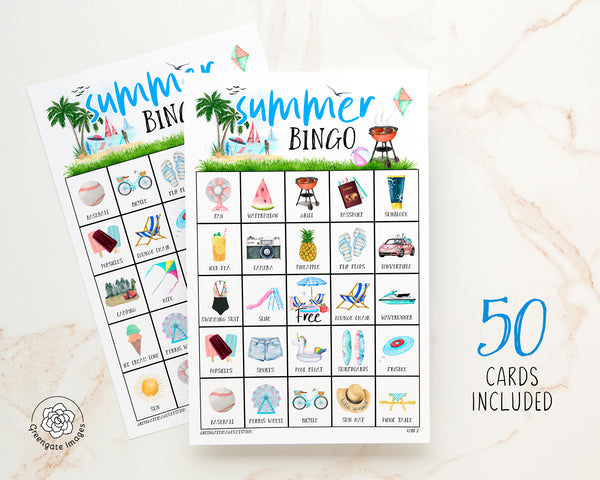 Summer Bingo - Color - Greengate Images