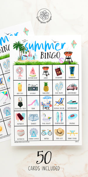Summer Bingo - Color - Greengate Images