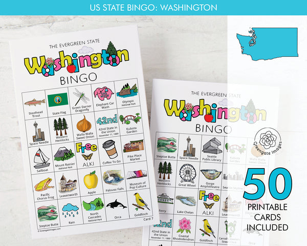 Washington State Bingo - Greengate Images