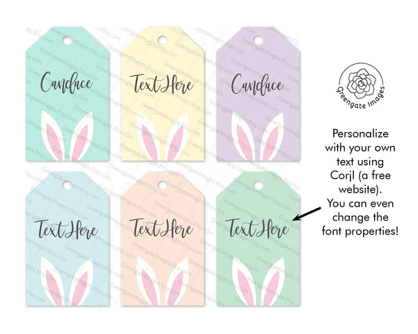 Easter Gift Tags - Greengate Images