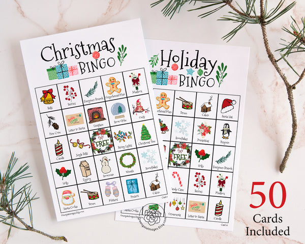 Christmas/Holiday Bingo - Greengate Images