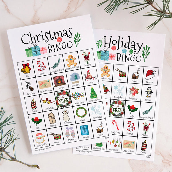Christmas/Holiday Bingo - Greengate Images