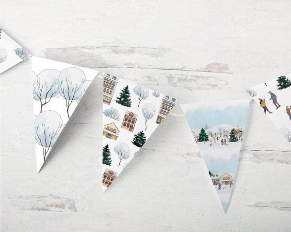 Christmas Town Bunting - Greengate Images