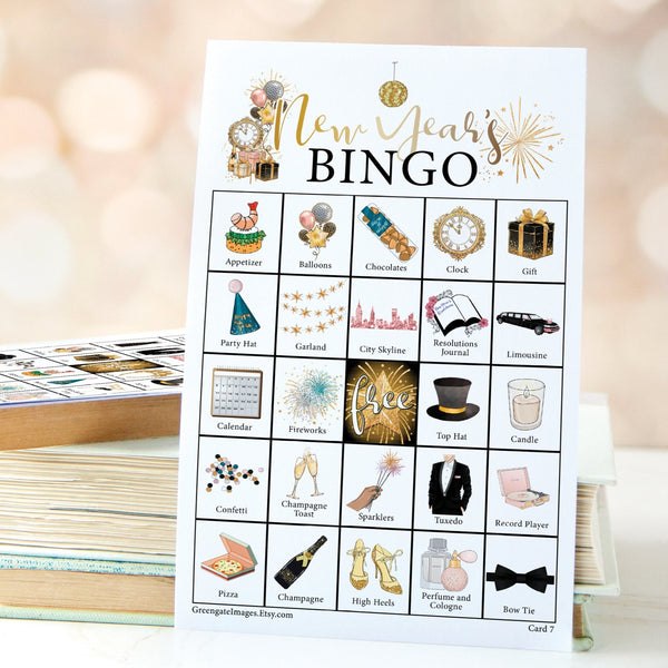 New Year's Bingo - Color - Greengate Images