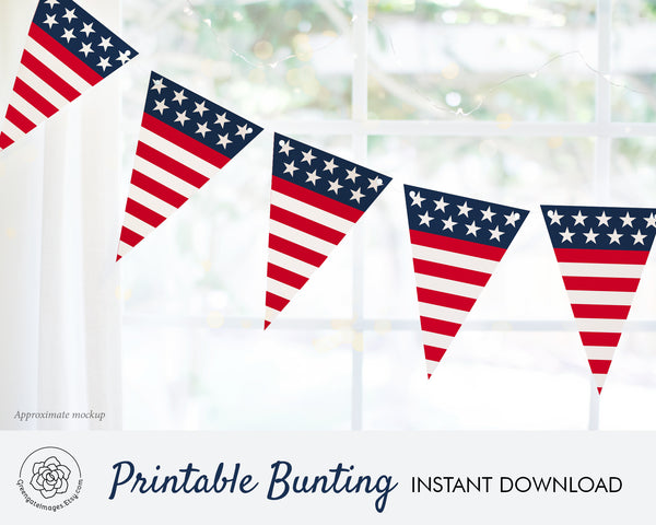 American Flag Bunting - Greengate Images