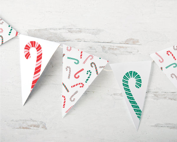 Candy Cane Bunting - Greengate Images