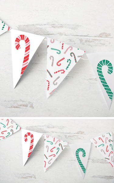 Candy Cane Bunting - Greengate Images
