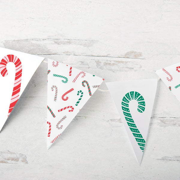 Candy Cane Bunting - Greengate Images