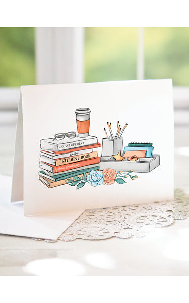 Blank Inside School/Teacher Note Cards - Greengate Images