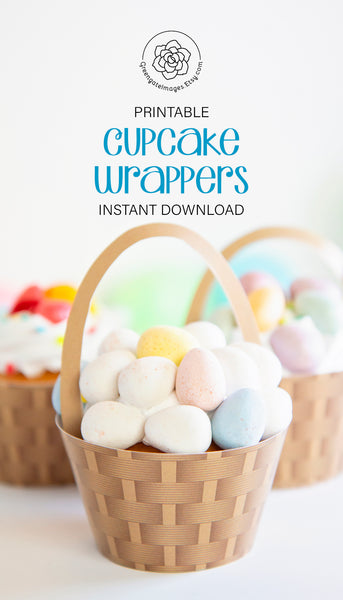 Basket Cupcake Wrappers - Greengate Images