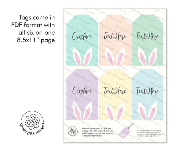 Easter Gift Tags - Greengate Images