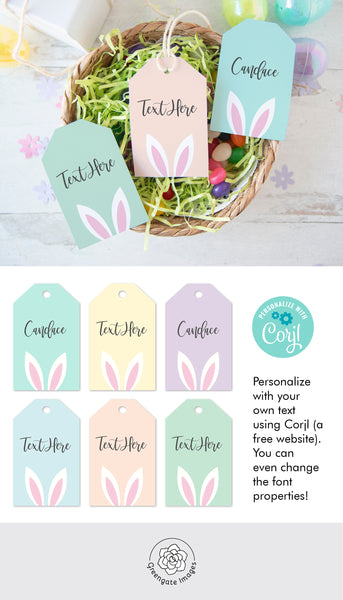 Easter Gift Tags - Greengate Images