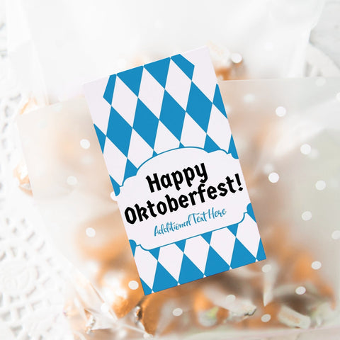 Oktoberfest Gift Tag - Bavarian Print