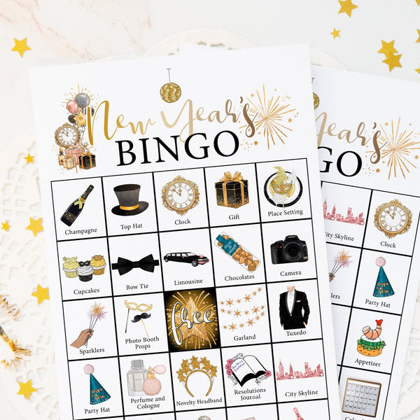 New Year's Bingo - Color - Greengate Images