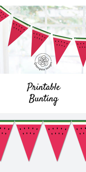Watermelon Bunting - Greengate Images