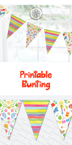 Fiesta / Cinco de Mayo Bunting - Greengate Images