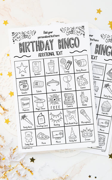 Personalized Birthday Bingo - Greengate Images