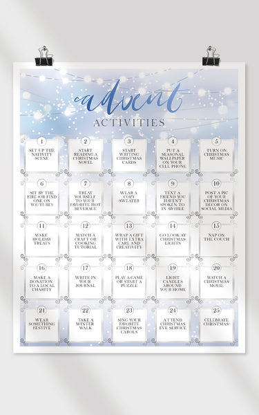Advent Activities Calendar - Blue Winter - Greengate Images