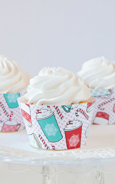 Hot Chocolate Cupcake Wrappers