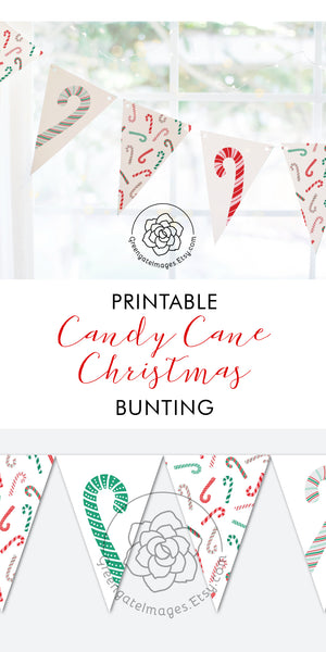 Candy Cane Bunting - Greengate Images