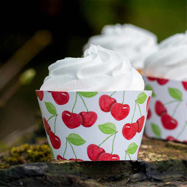 Cherry Cupcake Wrapper - Greengate Images