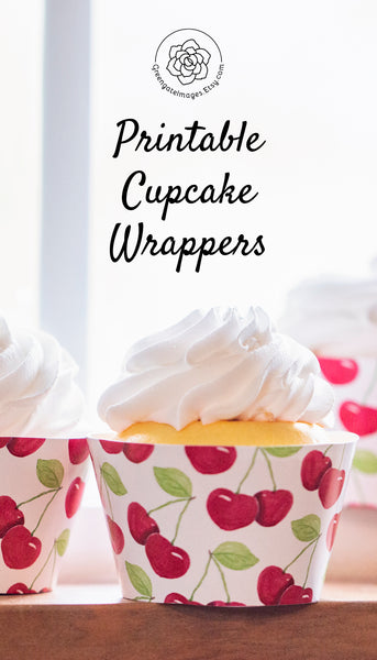 Cherry Cupcake Wrapper - Greengate Images