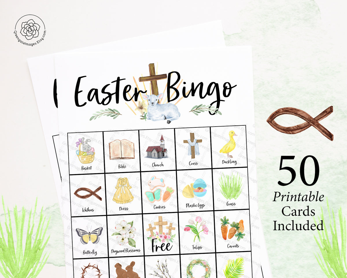 Easter Bingo - Christian, Color – Greengate Images easter-bingo-christian-color-greengate-images