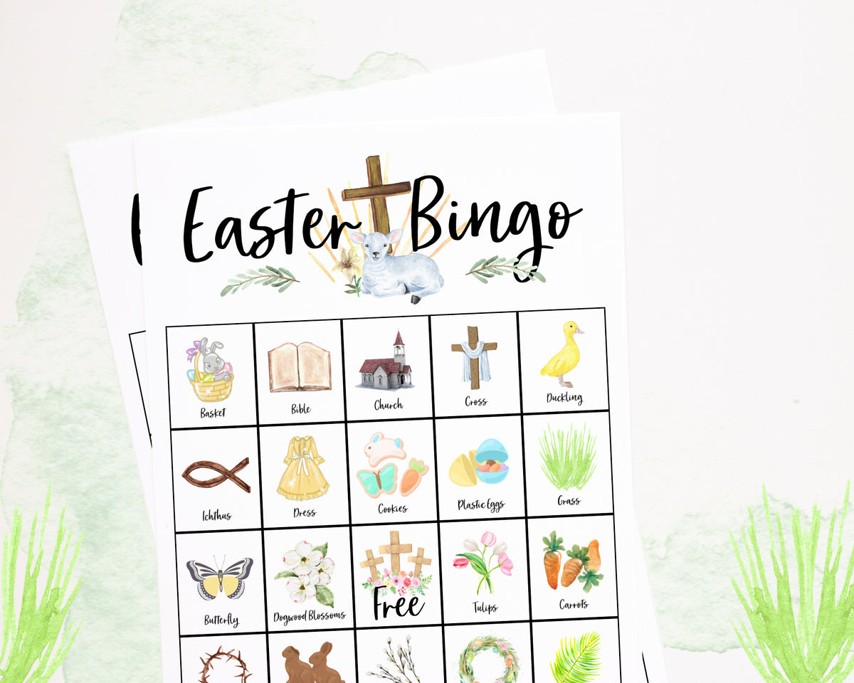 Easter Bingo - Christian, Color – Greengate Images for Free Printable Religious Bingo Cards