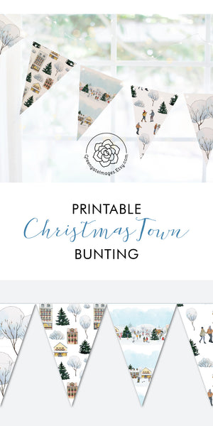 Christmas Town Bunting - Greengate Images