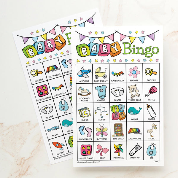 Baby Bingo - Color Doodles - Greengate Images
