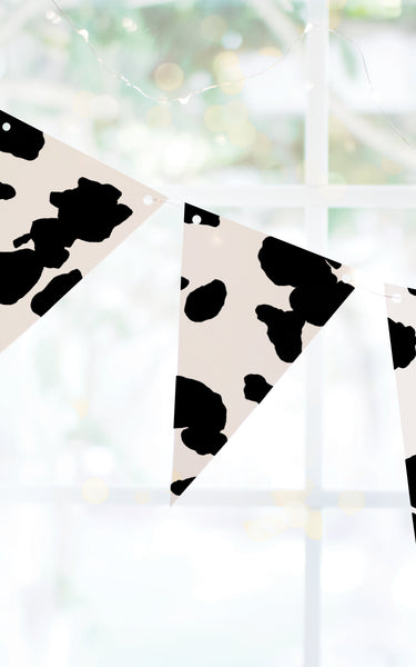 Cow Print Bunting - Greengate Images