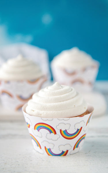 Rainbows and Clouds Cupcake Wrapper - Greengate Images