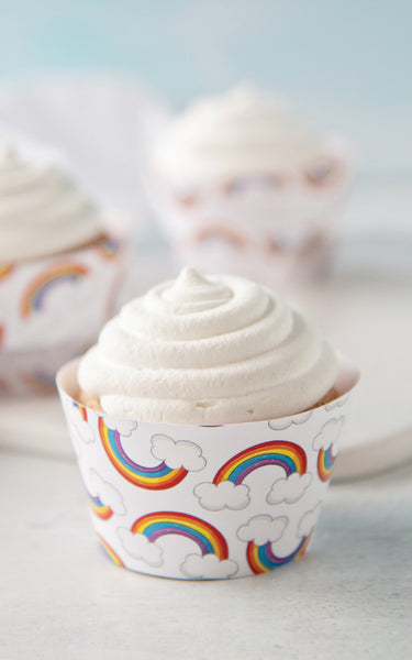Rainbows and Clouds Cupcake Wrapper - Greengate Images