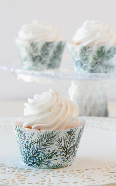 Evergreen Cupcake Wrappers - Greengate Images
