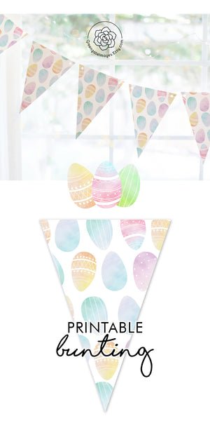Easter Bunting - Pastel Eggs - Greengate Images