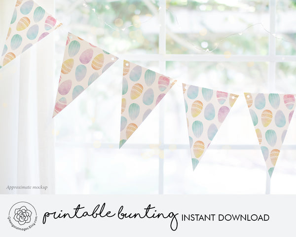 Easter Bunting - Pastel Eggs - Greengate Images
