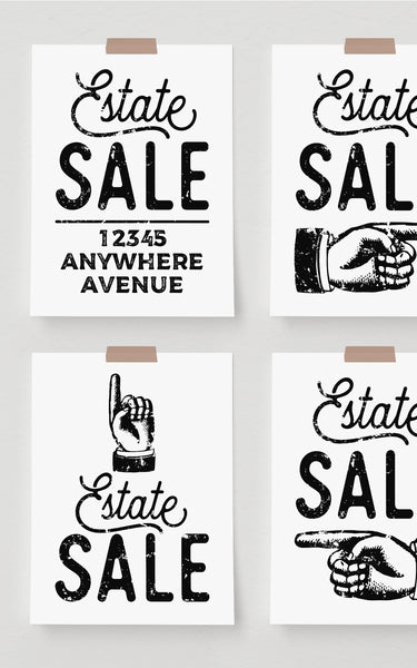 8.5x11" Estate Sale Signs - Greengate Images