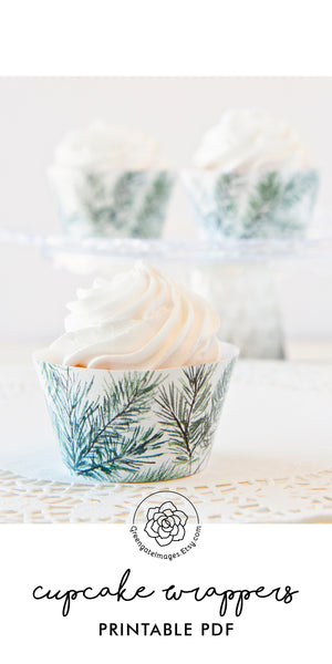 Evergreen Cupcake Wrappers - Greengate Images