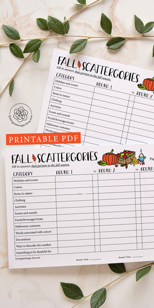 Fall Scattergories - Greengate Images