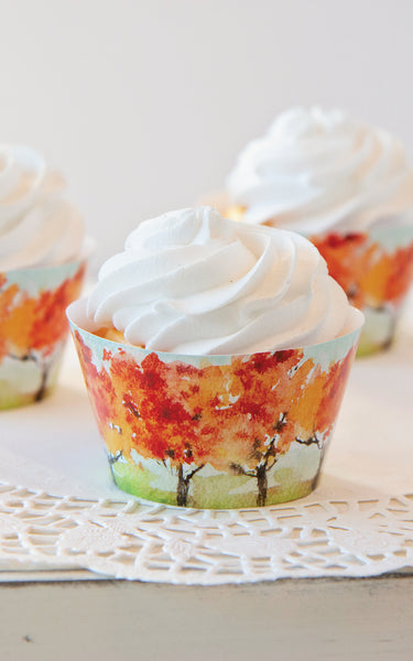 Fall Tree Cupcake Wrappers - Greengate Images