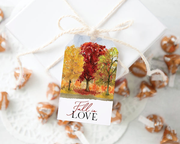Fall Trees Gift Tag - Greengate Images