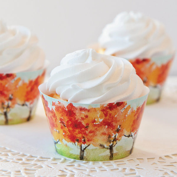 Fall Tree Cupcake Wrappers - Greengate Images