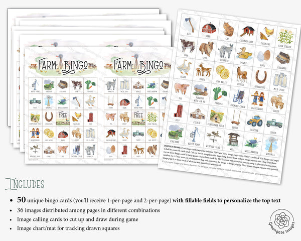 Farm Bingo - Greengate Images