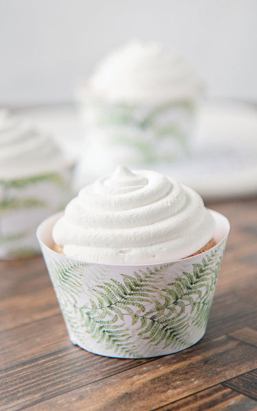 Fern Leaf Cupcake Wrapper Duo - Greengate Images