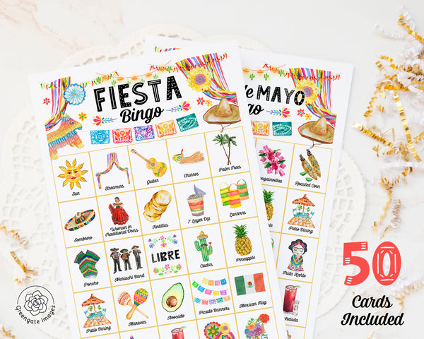 Fiesta / Cinco de Mayo Bingo - Both titles included - Greengate Images