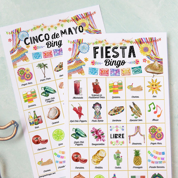 Fiesta / Cinco de Mayo Bingo - Both titles included - Greengate Images