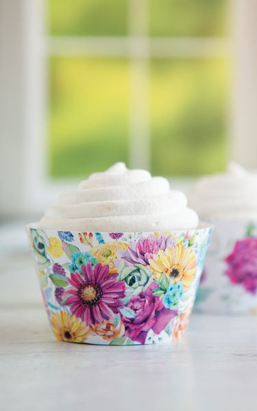 Fiesta Floral Cupcake Wrappers - Greengate Images