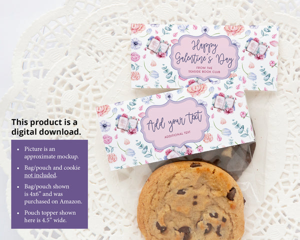 Cookie Pouch Topper - Floral Books - Greengate Images